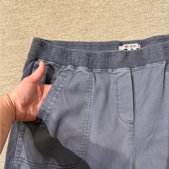 NIC+ZOE Cotton Blend Charcoal Joggers (Size 16)